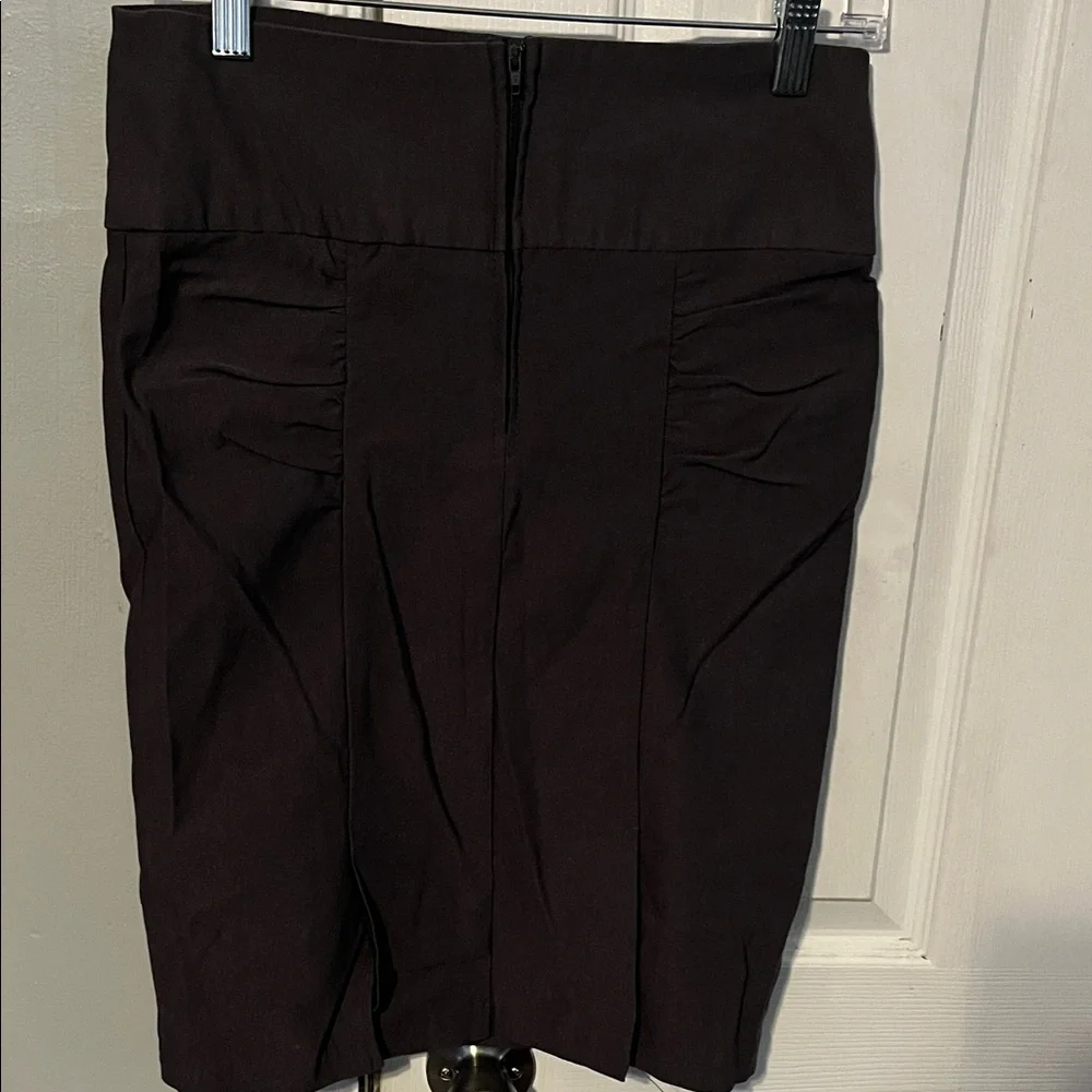 Body Central Elegant Charcoal Gray Pencil Skirt Y2K